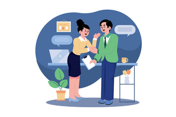 Customer Handshaking With a Marketing Agent