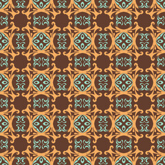 Floral ornamental seamless pattern. Vector illustration can be used for backgrounds, motifs, textile, wallpapers, fabrics, gift wrapping, templates. Design Paper For Scrapbook. Vector.