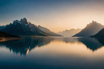 lake in mountains