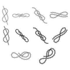 Chain Icon. Connection symbol for your web site design, logo, app, UI. Vector illustration, EPS10. Isolated against a blank background.