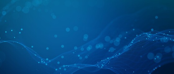 Abstract futuristic - technology with polygonal shapes on dark blue background. Design digital technology concept. 3d illustration.