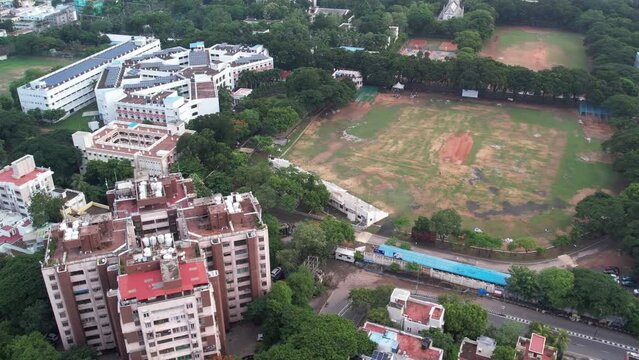 Aerial video of Loyola College is a private Catholic higher education institution run by the Society of Jesus in Chennai, Tamil Nadu, India. It was founded in 1925 by the French Jesuit priest