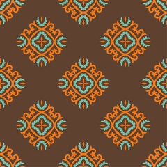 Abstract decorative seamless pattern with ornamental elements. Texture designs can be used for backgrounds, textile, wallpapers, fabrics, gift wrapping, templates. Design Paper For Scrapbook. Vector