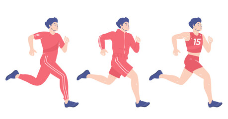 Fototapeta na wymiar illustration of a person running 