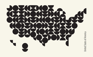 USA map, United States of America map.