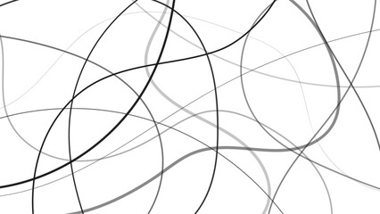 Abstract random black line for modern background. Abstract random black scribble line art.
