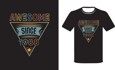 Awesome Since 1993 vectors T-shirt, Birthday T-Shirt.