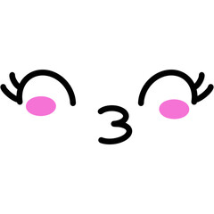 illustration of an person smiley face Eye line noodles logo smile fun mask heart happy love cartoon illustrations 