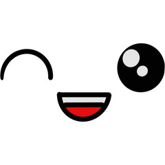 illustration of a cup Eye line noodles logo smile fun mask heart happy love cartoon illustrations 