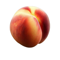 Peach's Tranquil Canvas, Generative AI