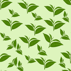 Set of simple floral seamless patterns. Sketch flat drawing. Botanical collage in modern trendy style.