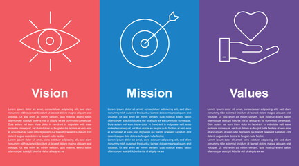 Life Purpose Mission, Vision, Values presentation PowerPoint slide with text included