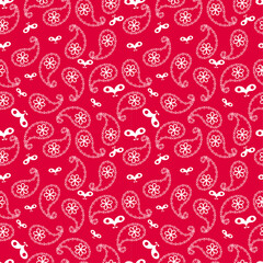paisley  abstract vector seamless pattern.