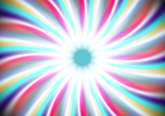 Colorful abstract background with swirling radial pattern background