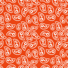 paisley  abstract vector seamless pattern.