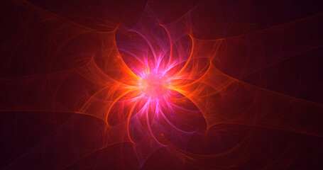 3D rendering abstract technology fractal background