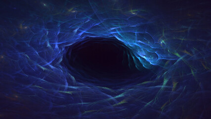 3D rendering abstract fractal light background