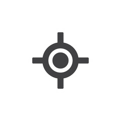 Navigation target vector icon