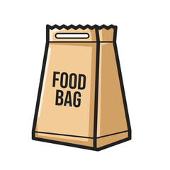 Cardboard Paper Food Bag Clipart