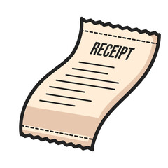 Ply of Transaction Receipt Clipart
