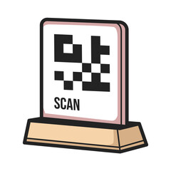 Scanable Barcode for Transaction Clipart