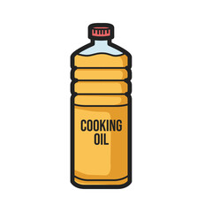 Bottle of Cooking Oil Clipart