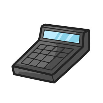 Manual Calculator Clipart