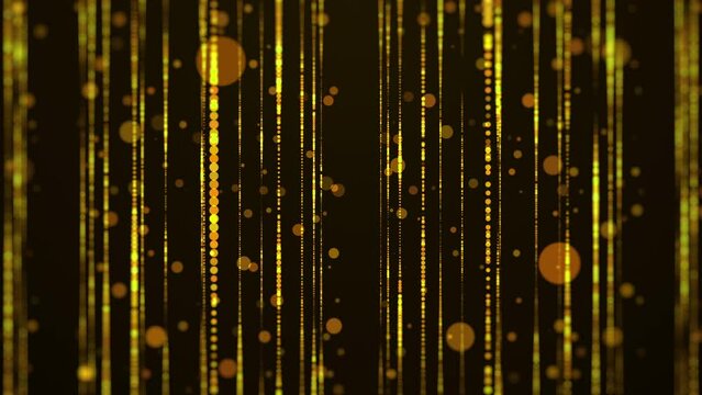 glod particles bokeh curtains
