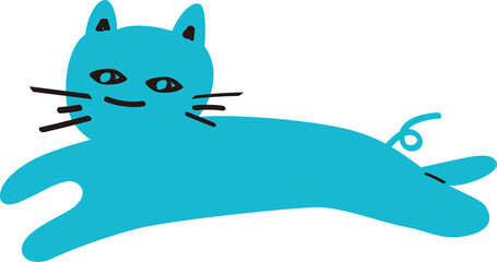 a blue cat