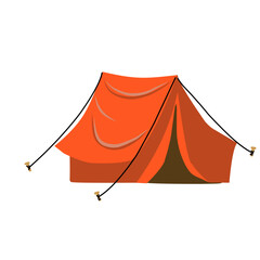 Scout Tent  Camping Tent Vector Icon