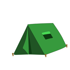 Scout Tent  Camping Tent Vector Icon