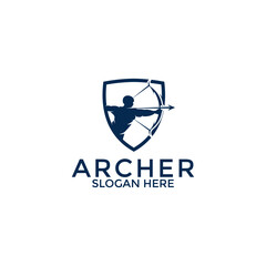 archer logo vector, creative archer logo design template