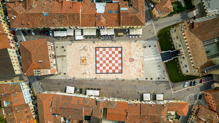 Chess square in Marostica, Italy