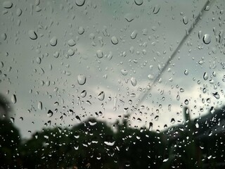 rain drops on window