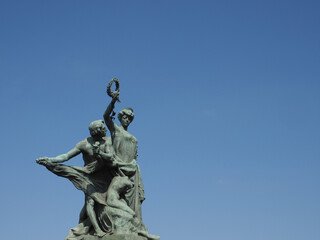 Ponte Umberto I bridge statue in Turin