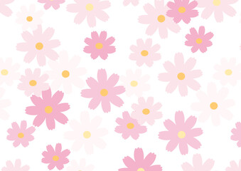 ピンクのコスモスの背景素材