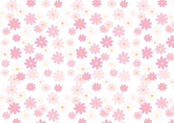 ピンクのコスモスの背景素材