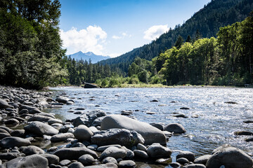 Elwha River in Olympic National Park in Washington State.