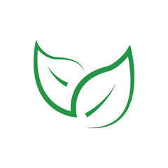 leaf icon on white background