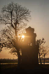 Sunset at the top of the Van Thanh relic site
