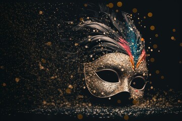 colored mask for festivals and carnivals, important and elegant events in Latin America