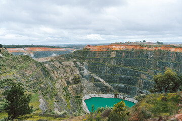 Old lithium mine pit in Western Australia (Greenbushes)