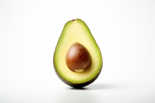 Avocado isolated on white background. Generative AI image