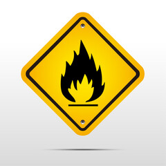 Fire warning sign