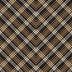 Neutral Colour Classic Plaid textured Seamless Pattern