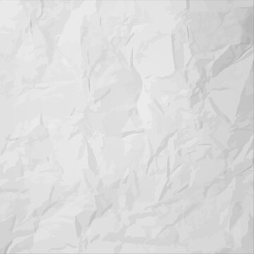 Recycled crumpled white paper texture or paper background for design 