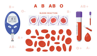 Blood circulating throughout the body
