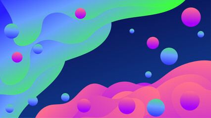 blue pink Wave Fluid with sparkling design background