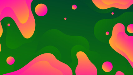 green pink yellow Wave Fluid with sparkling design background