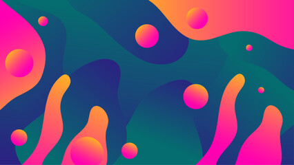 Fototapeta premium colorful Wave Fluid with sparkling design background